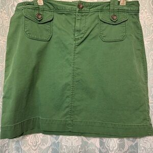 Old Navy Green Skirt with Button Accents